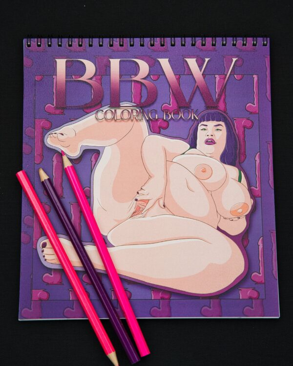 BBW Big Women Chubby Adult Explicit Coloring Book - Cover