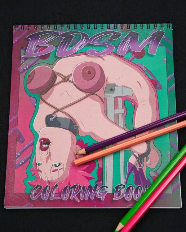 BDSM S&M Adult Explicit Coloring Book - Cover