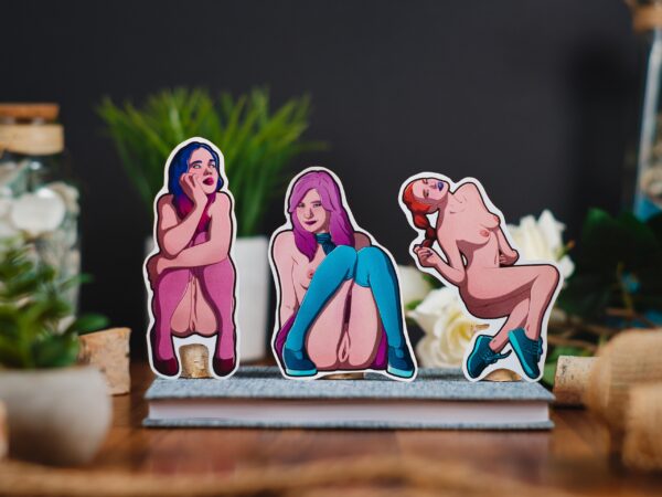 Petite Nude Girls Sticker Bundle