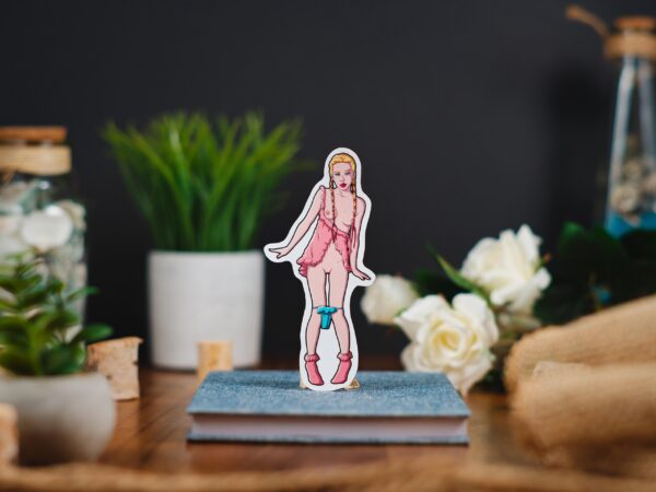 Sticker bundle featuring sexy, petite women with edgy and sensual erotic designs, including nude depictions of breasts, buttocks, and explicit NSFW themes.