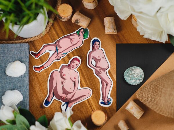 Sexy Pregnant Women Sticker Bundle - Image 5