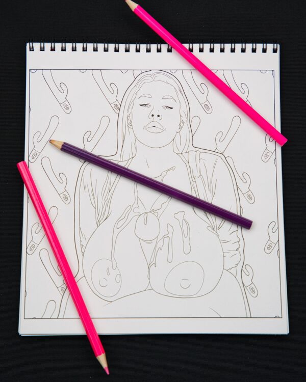 JUGS Big Titties Boobies Breasts Adult Explicit Coloring Book - Coloring Page