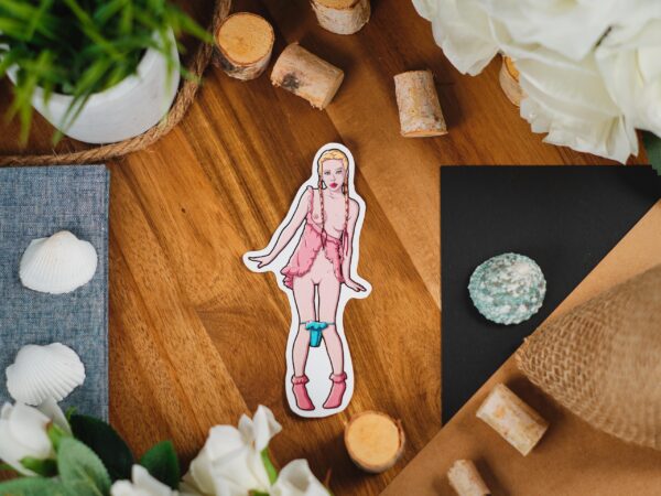 Sticker bundle featuring sexy, petite women with edgy and sensual erotic designs, including nude depictions of breasts, buttocks, and explicit NSFW themes.