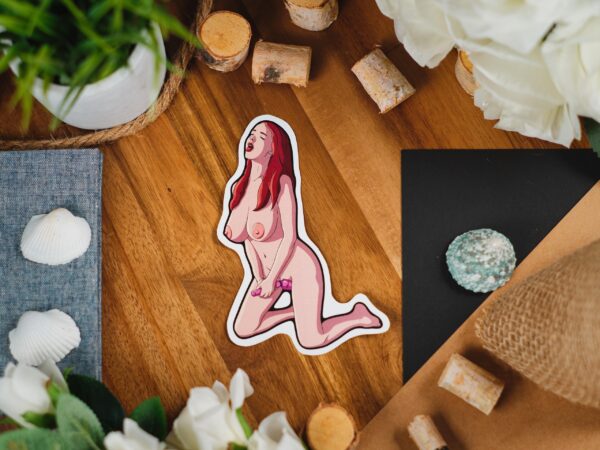 Sticker bundle featuring sexy, busty women with edgy and sensual erotic designs, including nude depictions of breasts, buttocks, and explicit NSFW themes.