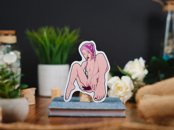 Sticker bundle featuring sexy, petite women with edgy and sensual erotic designs, including nude depictions of breasts, buttocks, and explicit NSFW themes.